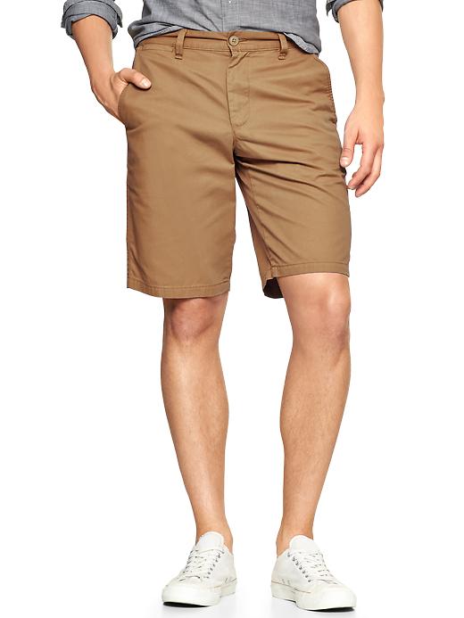 View large product image 1 of 1. Flat front shorts (11")