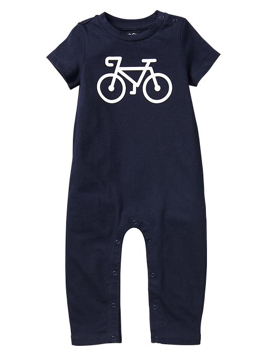 1 of 8 showing, with the color blue galaxy of product Bike graphic one-piece