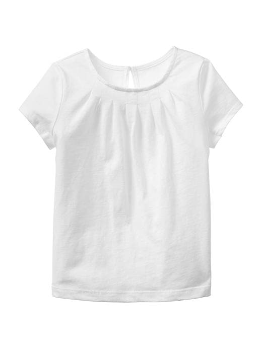 1 of 8 showing, with the color off white of product Pleated short-sleeve T