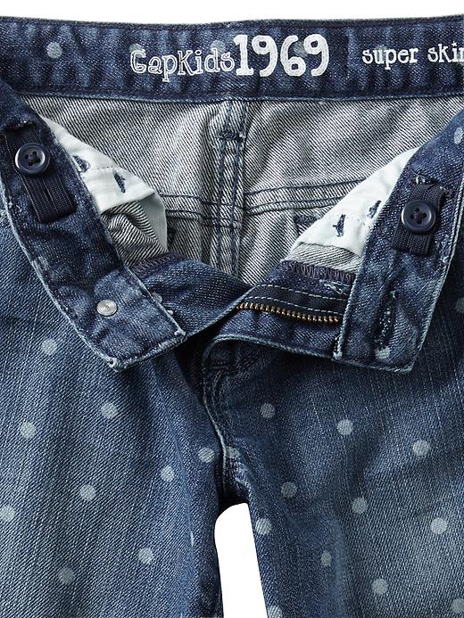 2 of 8 showing, with the color light denim of product 1969 dot super skinny skimmer jeans
