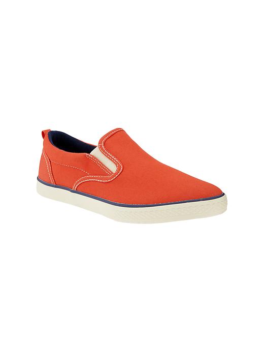 View large product image 1 of 1. Sunwashed slip-on sneakers