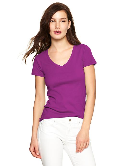 1 of 8 showing, with the color rose of product Favorite short-sleeve V-neck tee
