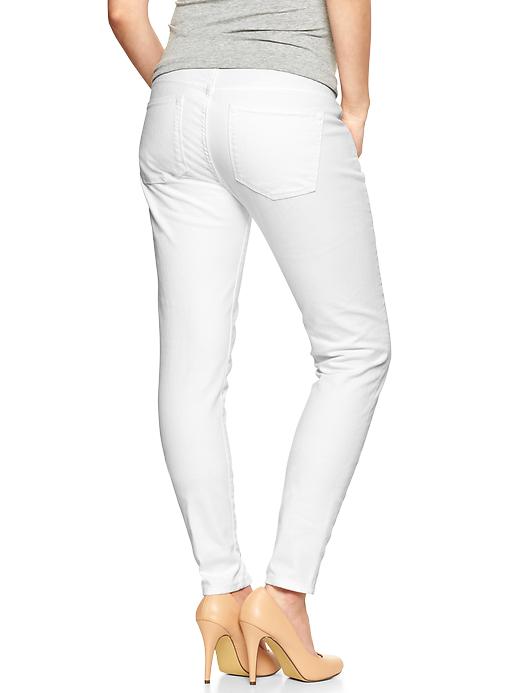 2 of 8 showing, with the color WHITE WASH of product 1969 demi panel always skinny jeans