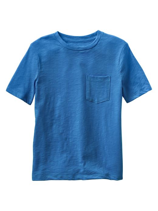 1 of 8 showing, with the color blue streak of product Lived-in pocket tee