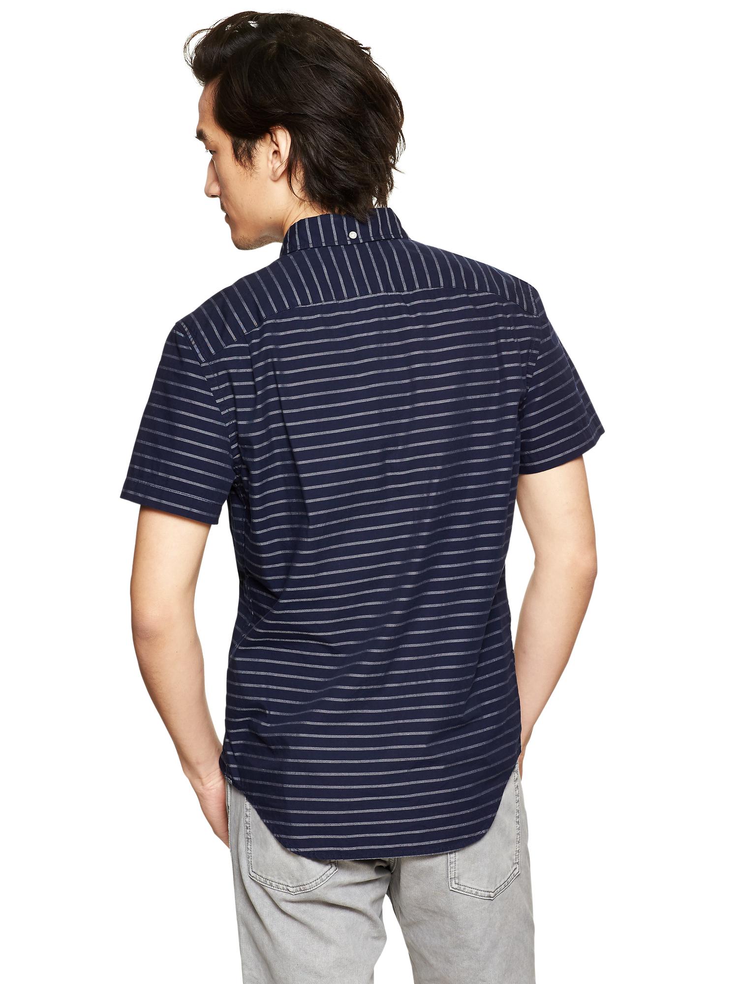 Modern Oxford thin striped shirt Gap