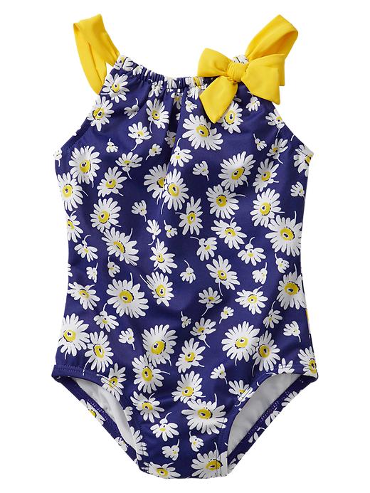 1 of 8 showing, with the color alice blue of product Daisy bow one-piece