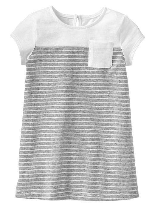 1 of 8 showing, with the color lt heather grey of product Stripe T-shirt dress