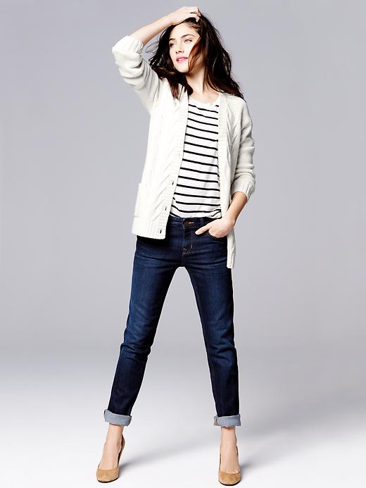 View large product image 2 of 2. Stripe fluid tee