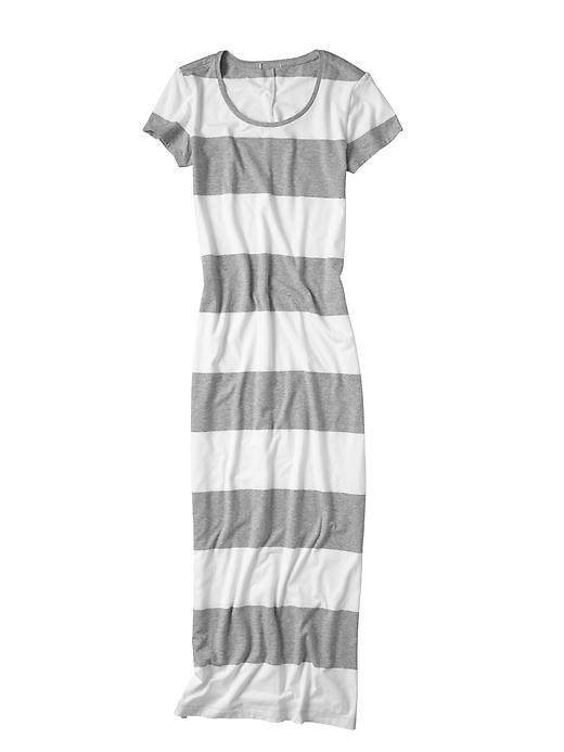 2 of 8 showing, with the color gray stripe of product Striped maxi dress