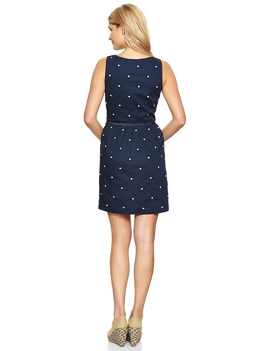 View large product image 2 of 2. Embroidered dot dress