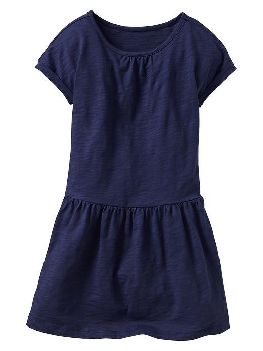 1 of 8 showing, with the color military blue of product Slub T-shirt dress