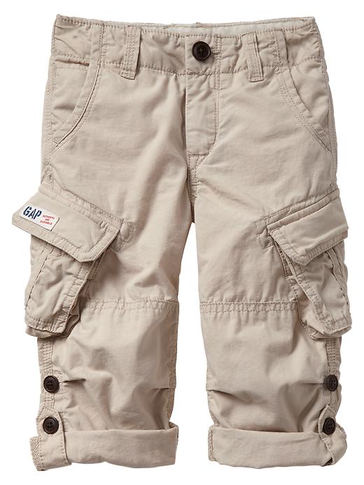 1 of 8 showing, with the color trench of product Roll-up cargo pants