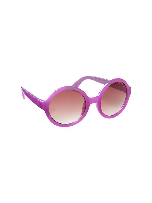 1 of 8 showing, with the color purple muse of product Round sunglasses
