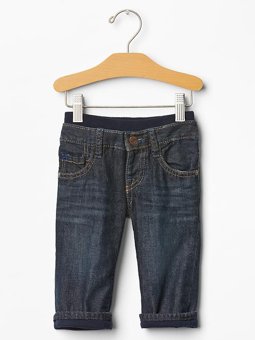 1 of 8 showing, with the color dark wash of product 1969 lined pull-on original fit jeans