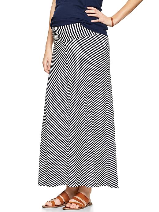 Foldover striped maxi skirt | Gap
