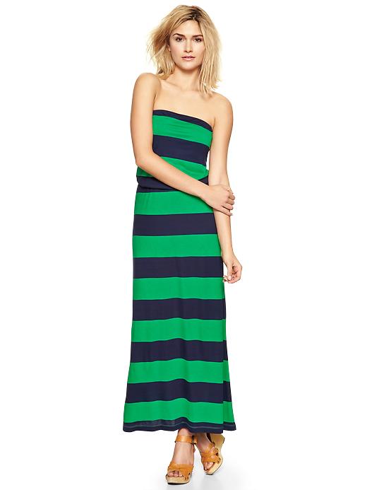 Stripe strapless maxi dress | Gap