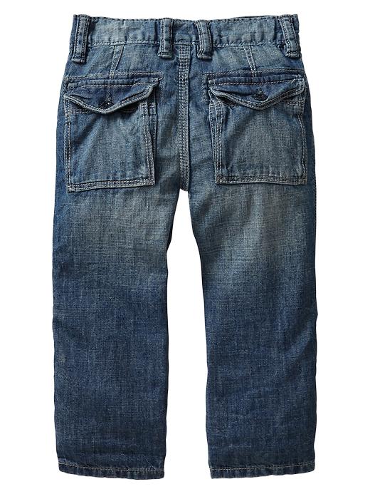 2 of 8 showing, with the color medium wash of product Roll-up jeans