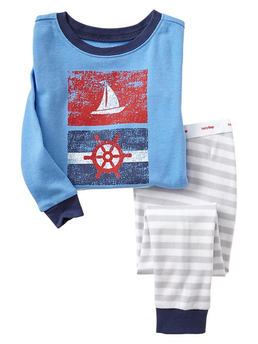1 of 8 showing, with the color union blue of product Nautical sleep set