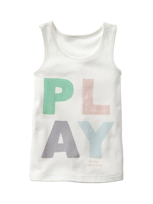 1 of 8 showing, with the color off white of product Graphic tank