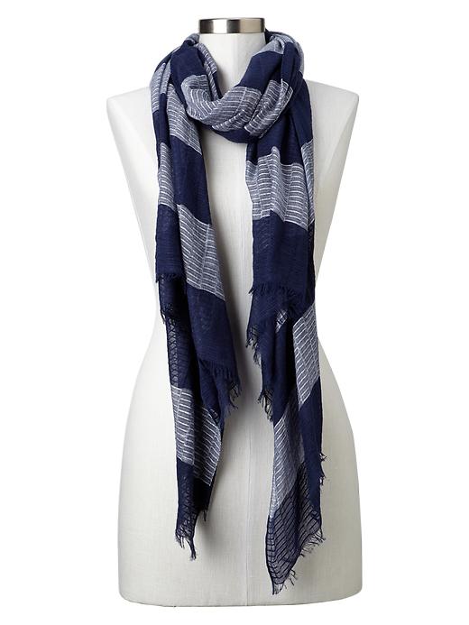 1 of 8 showing, with the color marine blue of product Rugby scarf