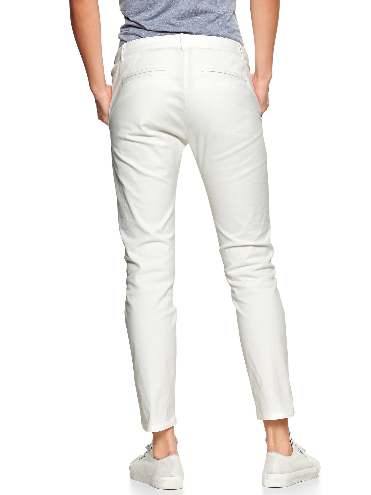 Skinny mini skimmer khakis Gap