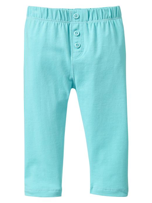 1 of 8 showing, with the color icicle blue of product Button leggings