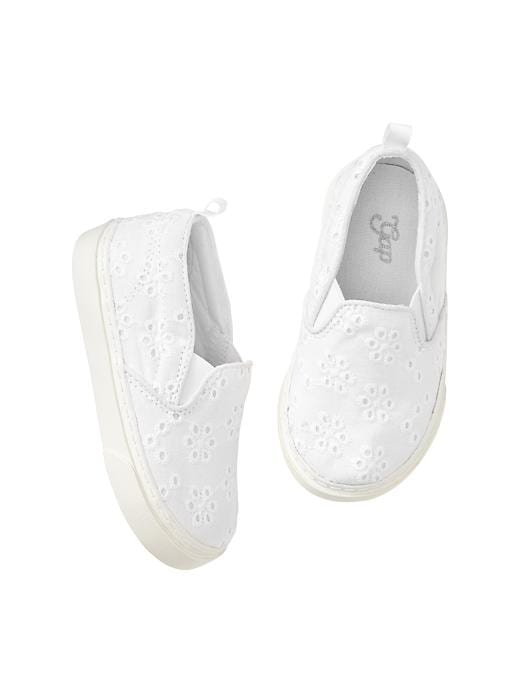 View large product image 1 of 1. Printed slip-on sneakers