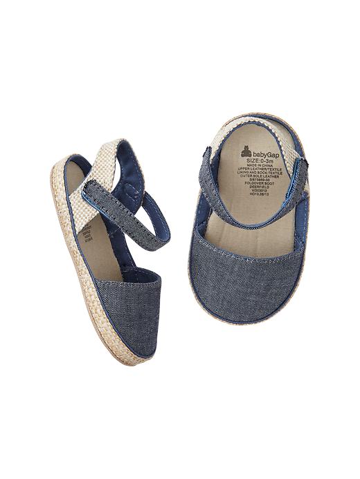 1 of 8 showing, with the color denim of product Chambray espadrilles