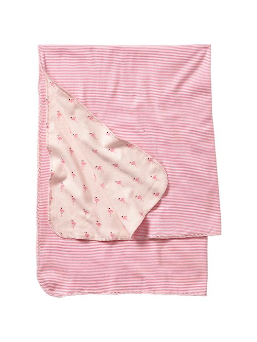 1 of 8 showing, with the color neon light pink of product Flamingo stroller blanket