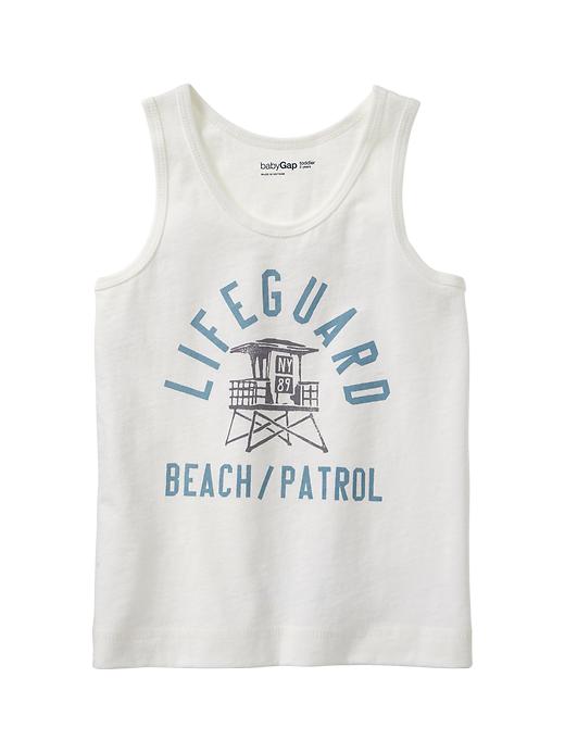 1 of 8 showing, with the color off white of product Graphic tank
