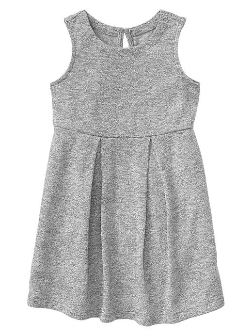 1 of 8 showing, with the color grey of product Marled slub pleat dress