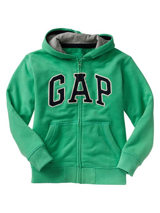 1 of 8 showing, with the color jamaica green of product Arch logo hoodie