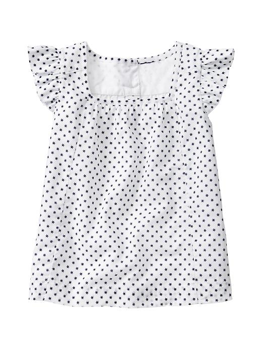1 of 8 showing, with the color off white of product Starry flutter top