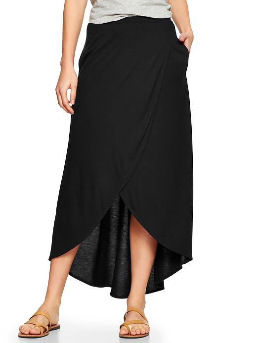 1 of 8 showing, with the color true black of product Tulip skirt