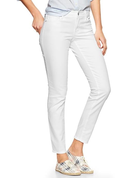 1 of 8 showing, with the color white of product 1969 always skinny skimmer jeans