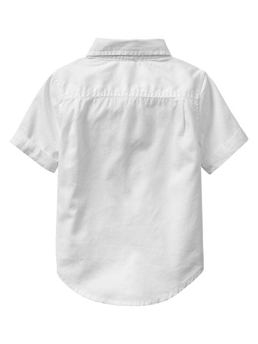 2 of 8 showing, with the color white of product Oxford popover shirt