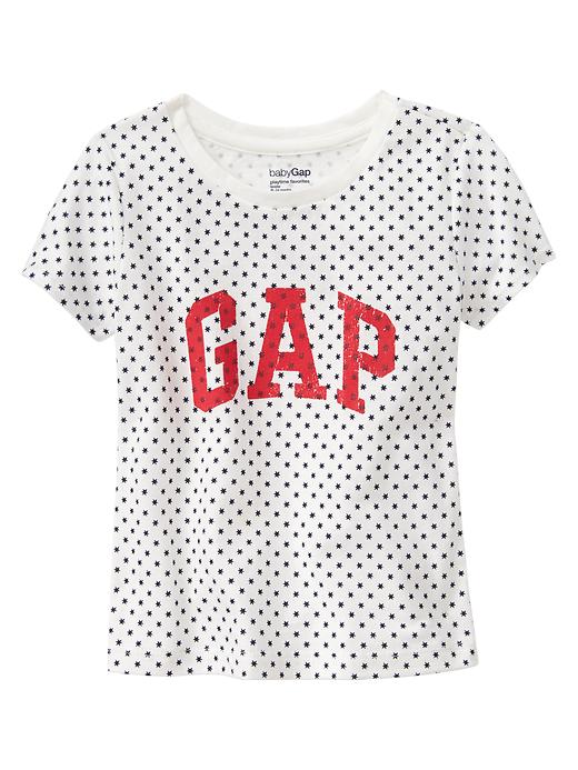 1 of 8 showing, with the color off white of product Embellished graphic tee