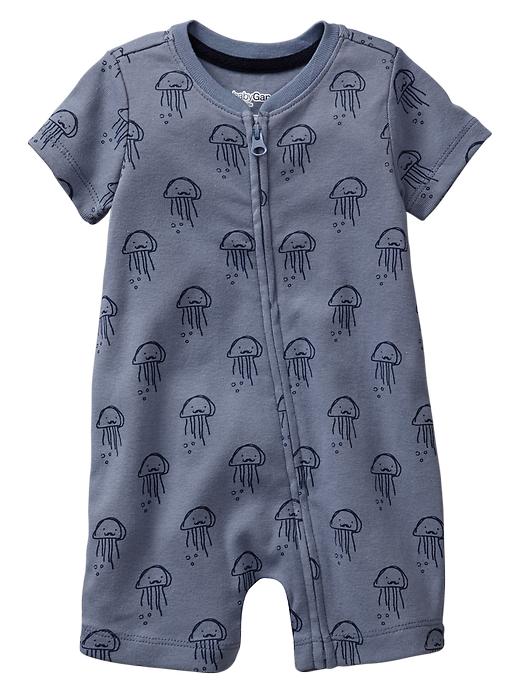 1 of 8 showing, with the color new capri blue of product Mr. Jellyfish one-piece