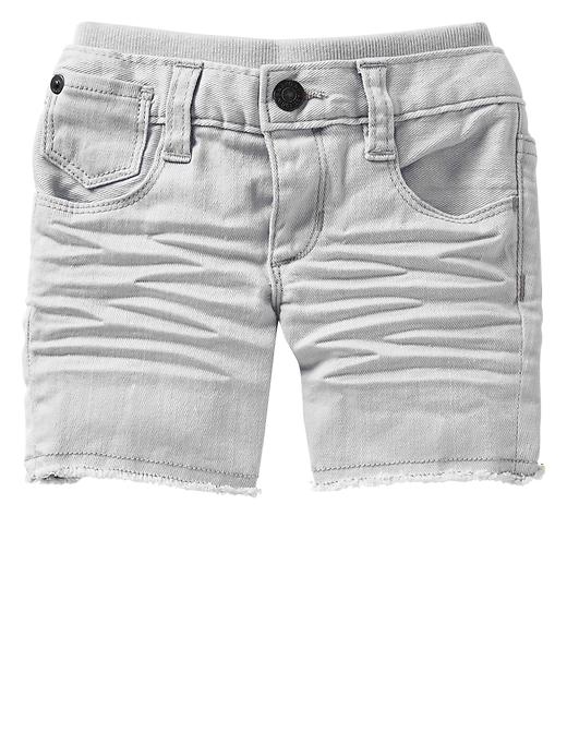 Image number 3 showing, Pull-on denim shorts