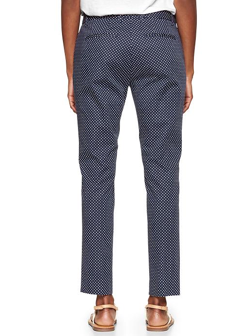 2 of 8 showing, with the color polka dot of product Slim cropped print pants