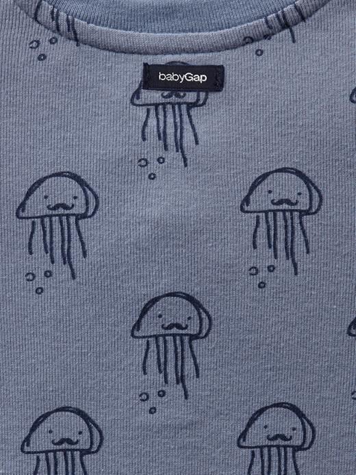 2 of 8 showing, with the color new capri blue of product Mr. Jellyfish one-piece
