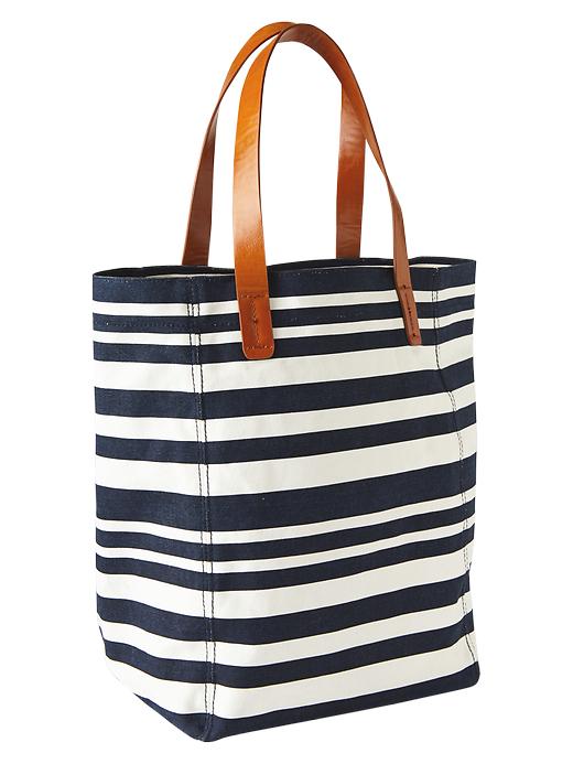 1 of 8 showing, with the color dark night of product Printed canvas tote