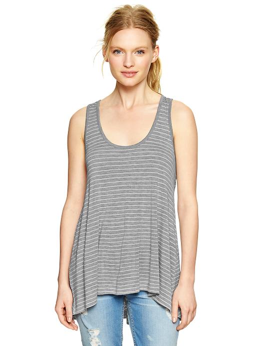 1 of 8 showing, with the color gray stripe of product Stripe keyhole hi-lo tank