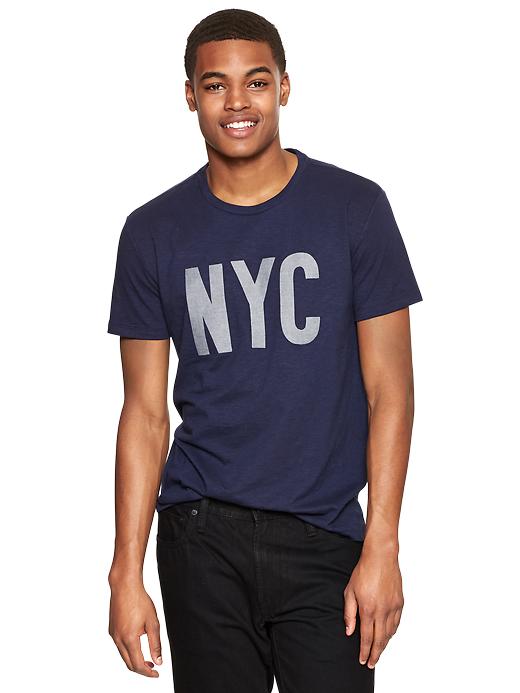 1 of 8 showing, with the color dark night of product Destination  T-shirt