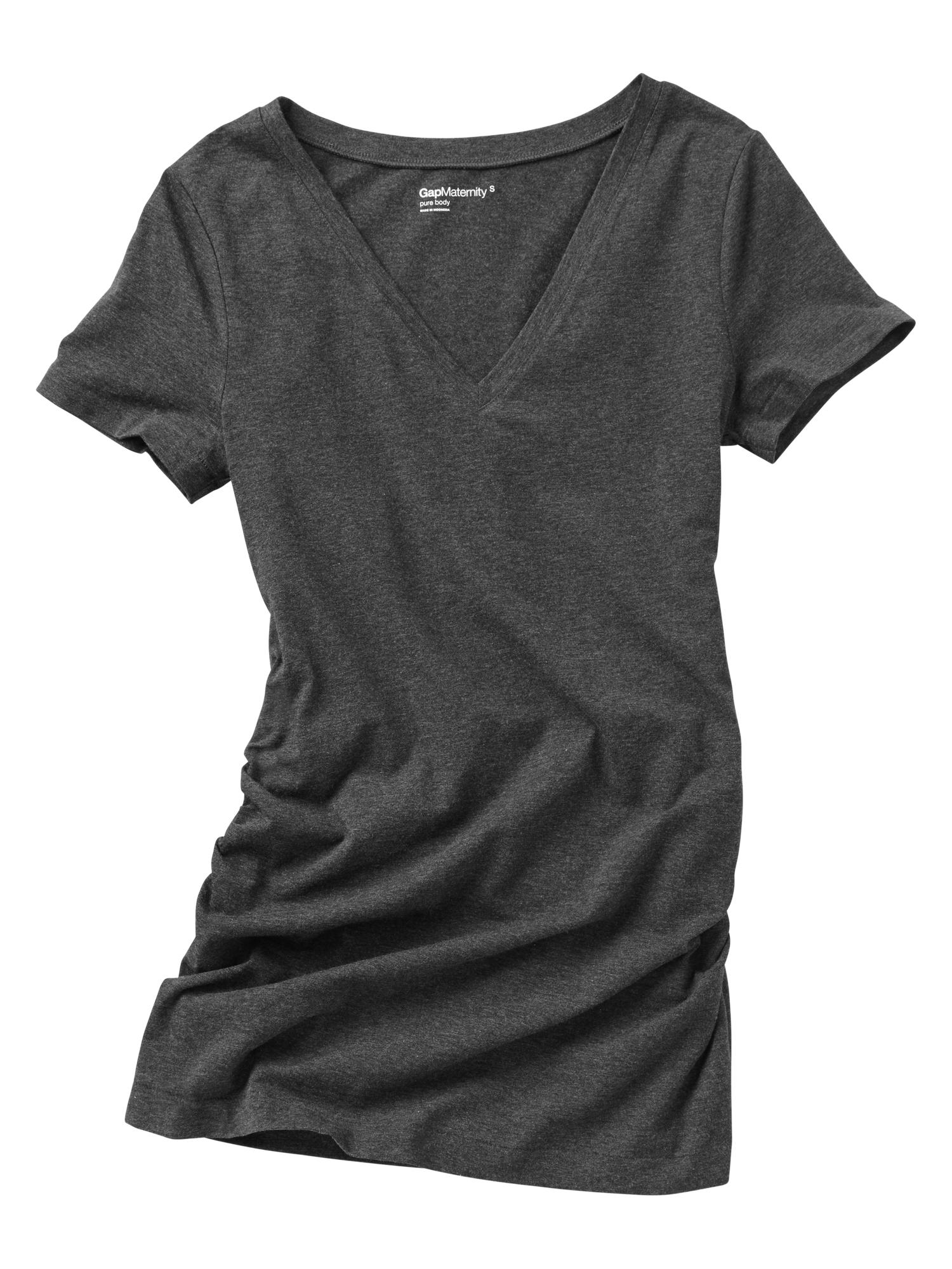 Maternity Pure Body V Neck T Shirt Gap