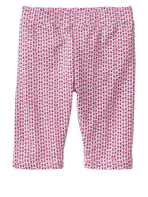 1 of 8 showing, with the color pink print of product Cropped leggings