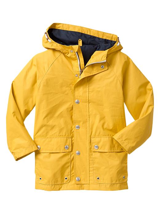 1 of 8 showing, with the color yellow sundown of product Rain jacket