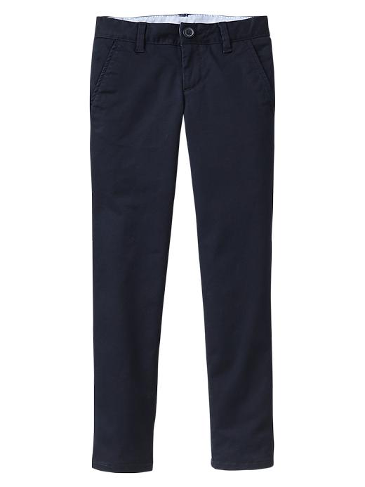 1 of 8 showing, with the color deep true navy of product Stretch skinny khakis