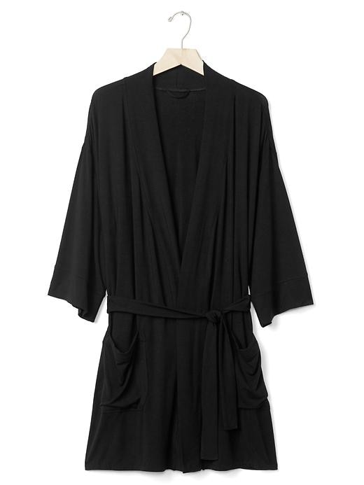 2 of 8 showing, with the color true black of product Modal robe