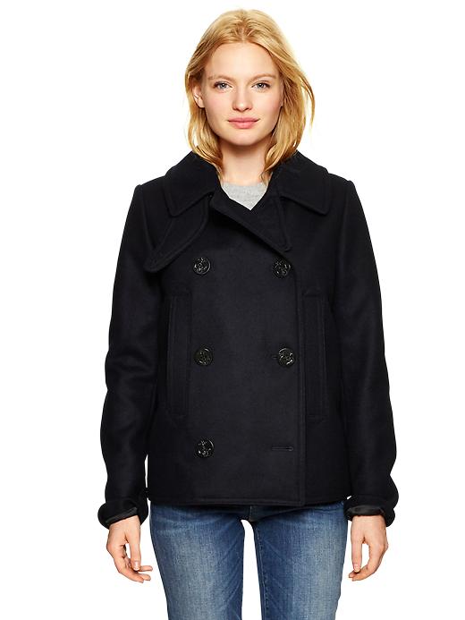 1 of 8 showing, with the color navy of product Classic peacoat